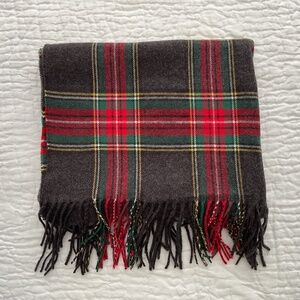 Plaid Cashmere Hand Tailored Shawl Scarf Decor Ralph Lauren Christmas Theme  RLC